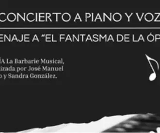 El Fantasma de la Ópera - Concierto a Piano y Voz