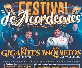 Festival de Acordeones: Los Gigantes vs Los Inquietos