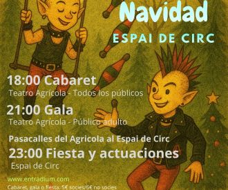 91º Cabaret de circo y fiesta de Navidad y solsticio