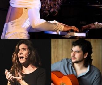 Miranda Fernández & Cristina López con Edgar Platón