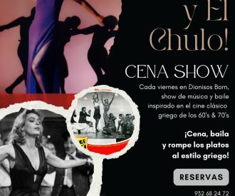 Cena griega con espectáculo de baile