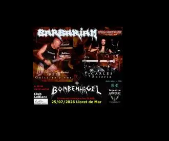 Thrash Metal Barbarian y Bombenhagel