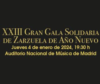 XXIII Gran Gala Solidaria de Zarzuela de Año Nuevo