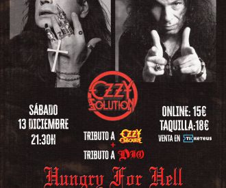 Noche de tributos: Ozzy Solution + Hungry for Hell (Dio)