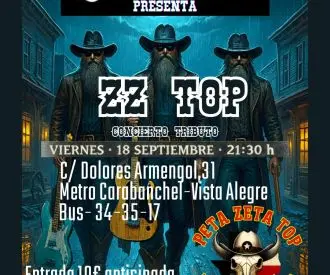 Tributo a ZZ top en la sala Tarambana