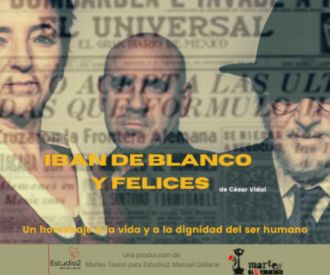 Iban de blanco y felices