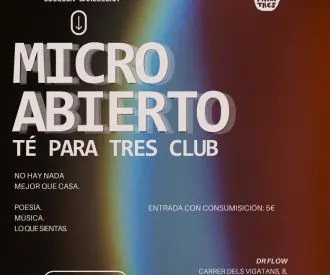 Micro Abierto té Para Tres Barcelona