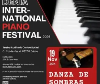 Danza de sombras: Alberto Nosé. Dénia International Piano Festival
