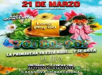 Tardeo 70s 80s 90s Especial Primavera