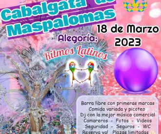 Carroza Cabalgata Carnaval Maspalomas 2023
