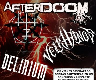 Afterdoom + Velkhanos + Delirium