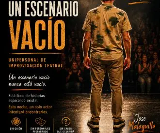 Un Tipo Solo en un Escenario Vacío