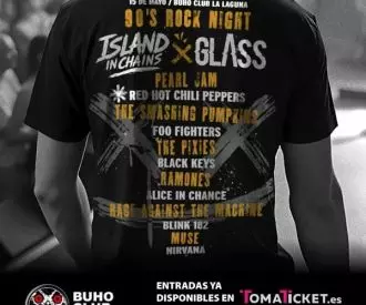 90’s Rock Nighcon Island Inchain & Glass Band