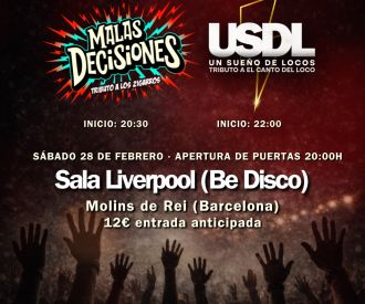 Tributo a el Canto del Loco + Tributo a los Zigarros