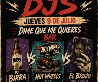DJ Birra + El Brujo del Tarot + Hot Wheels Djs