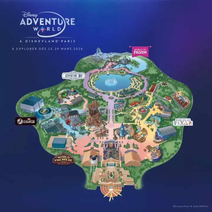 Mapa Disney Adventure World